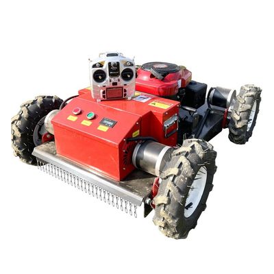 qualità  Customized Anti-Skid Color 7.5HP 9HP Electric-start Lawn Mower Mini Remote Control RC Robot Lawnmower fabbrica