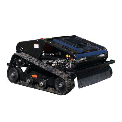 V-Twin Cylinder Rubber Lawn Mower Track Remote Control Rubber Radio Controlled Slope Weed Mowers RC Commercial Crawler Grass Cutting Robotic Machine